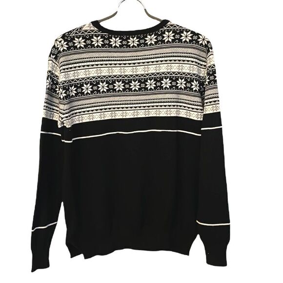 Hot Chillys Nordic Style Sweater, Black/White and Grey - Picture 4 of 8